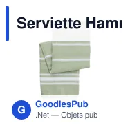 Serviette Hammam personnalisable en coton avec logo - modèle Riyad - Miniature 2