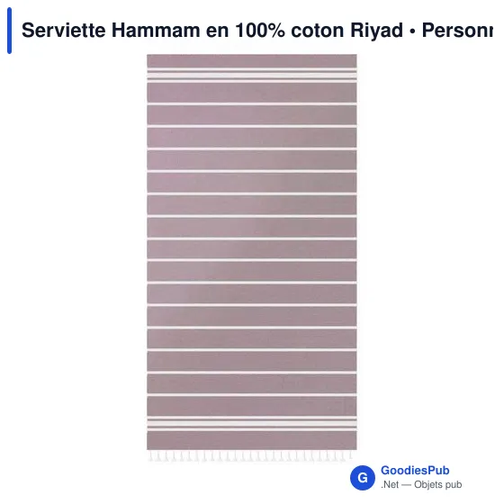 Serviette Hammam personnalisable en coton avec logo - modèle Riyad - Image 6
