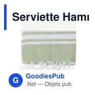Serviette Hammam personnalisable en coton avec logo - modèle Riyad - Miniature 10
