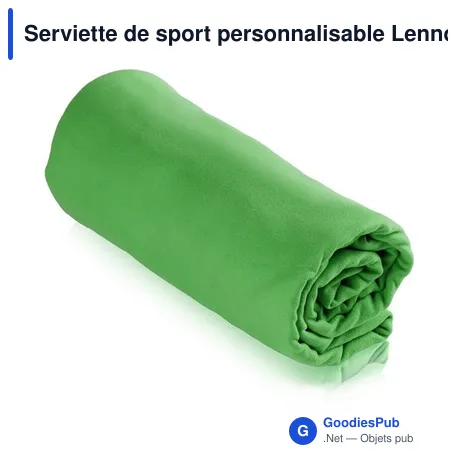 Serviette de sport personnalisable Lennon avec logo