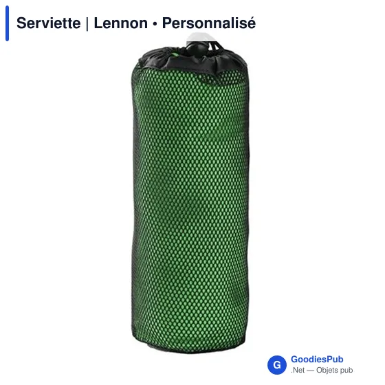 Serviette de sport personnalisable Lennon avec logo - Image 3