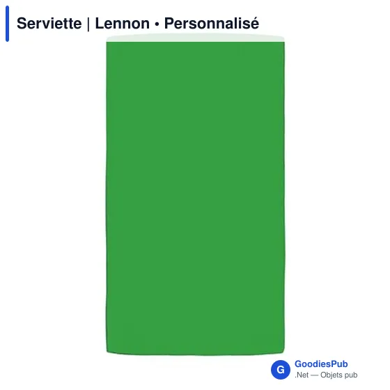 Serviette de sport personnalisable Lennon avec logo - Image 4