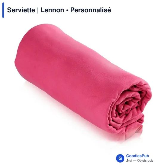 Serviette de sport personnalisable Lennon avec logo - Image 5