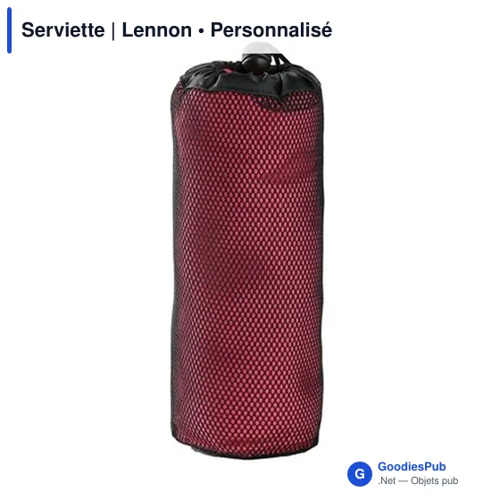 Serviette de sport personnalisable Lennon avec logo - Image 7