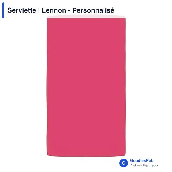 Serviette de sport personnalisable Lennon avec logo - Image 8