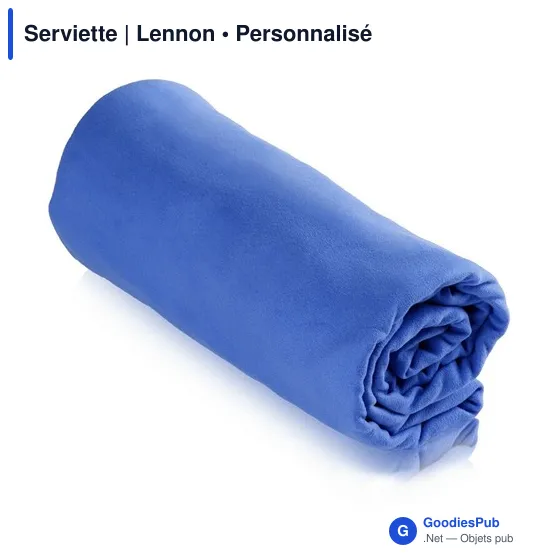 Serviette de sport personnalisable Lennon avec logo - Image 10
