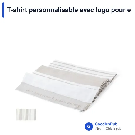 T-shirt personnalisable avec logo pour entreprises - modèle Lyra