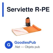 Serviette R-PET personnalisable 40 x 80 cm à séchage rapide avec logo - Pochette - Miniature 2
