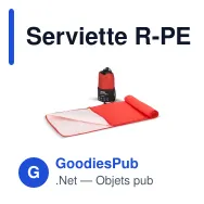 Serviette R-PET personnalisable 40 x 80 cm à séchage rapide avec logo - Pochette - Miniature 4