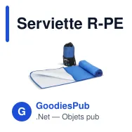 Serviette R-PET personnalisable 40 x 80 cm à séchage rapide avec logo - Pochette - Miniature 5