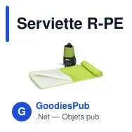 Serviette R-PET personnalisable 40 x 80 cm à séchage rapide avec logo - Pochette - Miniature 6