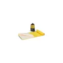 Variante Jaune - Serviette R-PET personnalisable 40 x 80 cm à séchage rapide avec logo - Pochette