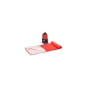Variante Rouge - Serviette R-PET personnalisable 40 x 80 cm à séchage rapide avec logo - Pochette