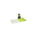 Variante Vert clair - Serviette R-PET personnalisable 40 x 80 cm à séchage rapide avec logo - Pochette