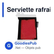 Serviette rafraîchissante personnalisable en R-PET 30 x 80 cm avec logo - Cool - Miniature 2