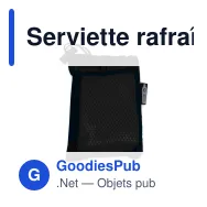 Serviette rafraîchissante personnalisable en R-PET 30 x 80 cm avec logo - Cool - Miniature 3