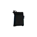 Variante Noir / Noir - Serviette rafraîchissante personnalisable en R-PET 30 x 80 cm avec logo - Cool