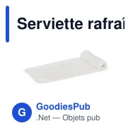 Serviette rafraîchissante personnalisable en R-PET avec logo - 30 x 80 cm - Miniature 2