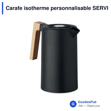 Carafe isotherme personnalisable SERVIR avec logo - 1L