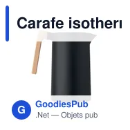 Carafe isotherme personnalisable SERVIR avec logo - 1L - Miniature 2
