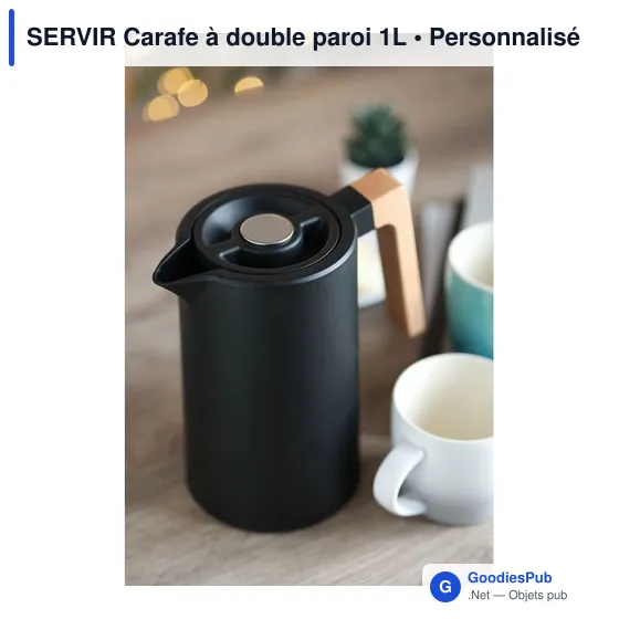 Carafe isotherme personnalisable SERVIR avec logo - 1L - Image 5
