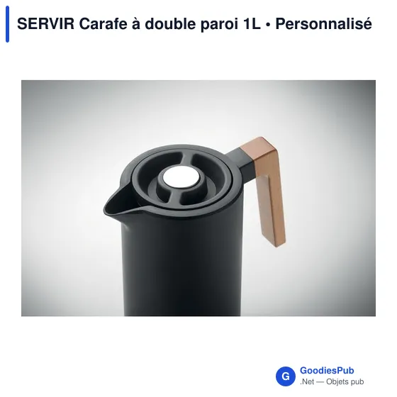 Carafe isotherme personnalisable SERVIR avec logo - 1L - Image 6