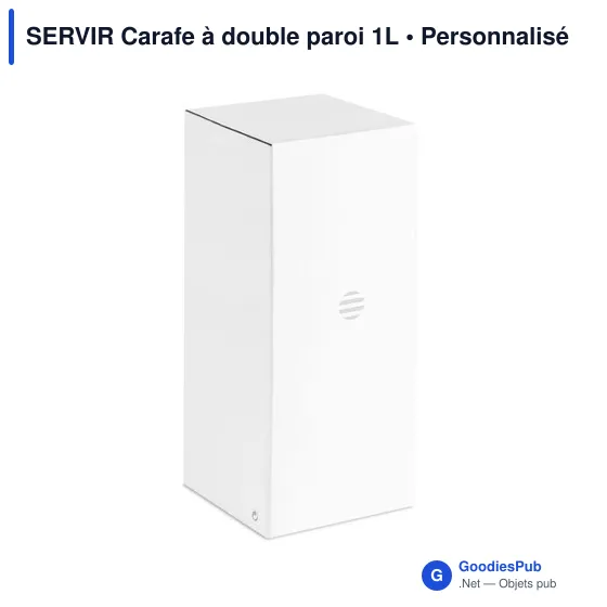 Carafe isotherme personnalisable SERVIR avec logo - 1L - Image 7