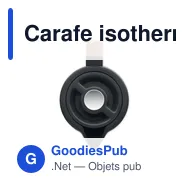 Carafe isotherme personnalisable SERVIR avec logo - 1L - Miniature 8