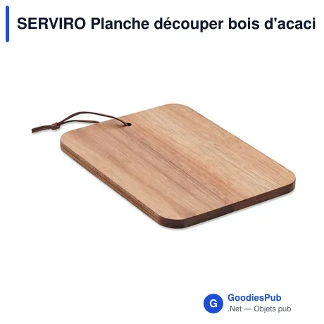 SERVIRO Planche découper bois d'acacia