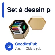 Set à dessin personnalisable de 56 pièces Kenji avec logo - Miniature 2