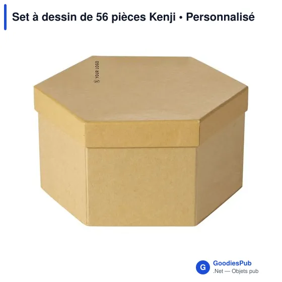 Set à dessin personnalisable de 56 pièces Kenji avec logo - Image 6