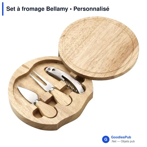 Set à fromage personnalisable avec logo - Bellamy - Image 2