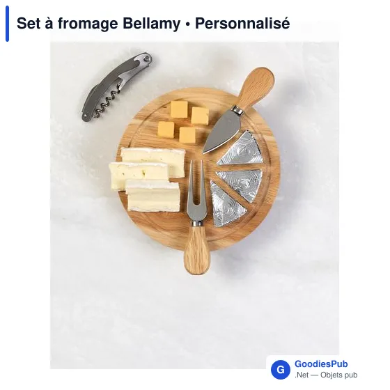 Set à fromage personnalisable avec logo - Bellamy - Image 3