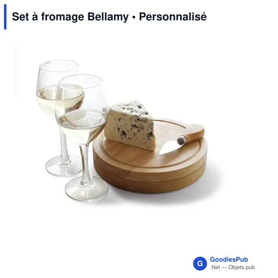 Set à fromage personnalisable avec logo - Bellamy - Image 4