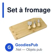 Set à fromage personnalisable en bambou avec logo - Regina - Miniature 7