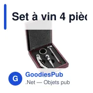 Set à vin 4 pièces personnalisable avec logo - Brady - Miniature 3