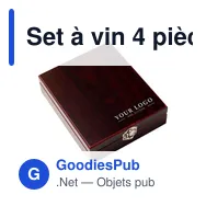 Set à vin 4 pièces personnalisable avec logo - Brady - Miniature 4