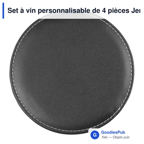 Set à vin personnalisable de 4 pièces Jeremy avec logo