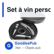 Set à vin personnalisable de 4 pièces Jeremy avec logo - Miniature 2