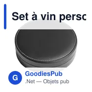 Set à vin personnalisable de 4 pièces Jeremy avec logo - Miniature 3
