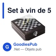 Set à vin personnalisable Renée avec logo - 5 pièces - Miniature 3