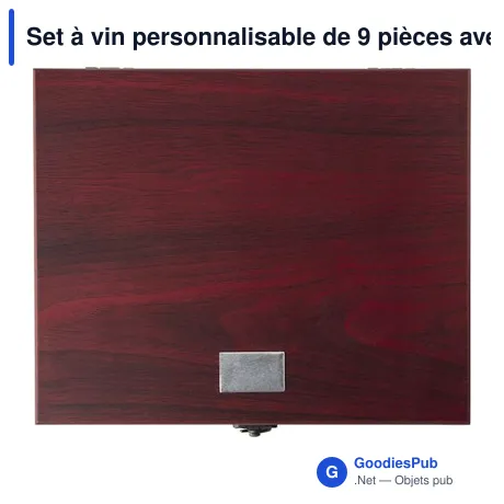 Set à vin personnalisable de 9 pièces avec logo - Emil