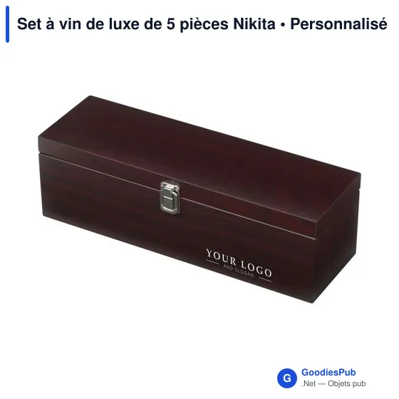 Set à vin de luxe personnalisable avec logo - 5 pièces Nikita - Image 4