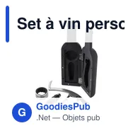 Set à vin personnalisable Kieran avec logo - Accessoires en ABS - Miniature 2