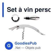 Set à vin personnalisable Kieran avec logo - Accessoires en ABS - Miniature 4