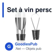 Set à vin personnalisable en métal avec logo - Dale - Miniature 2