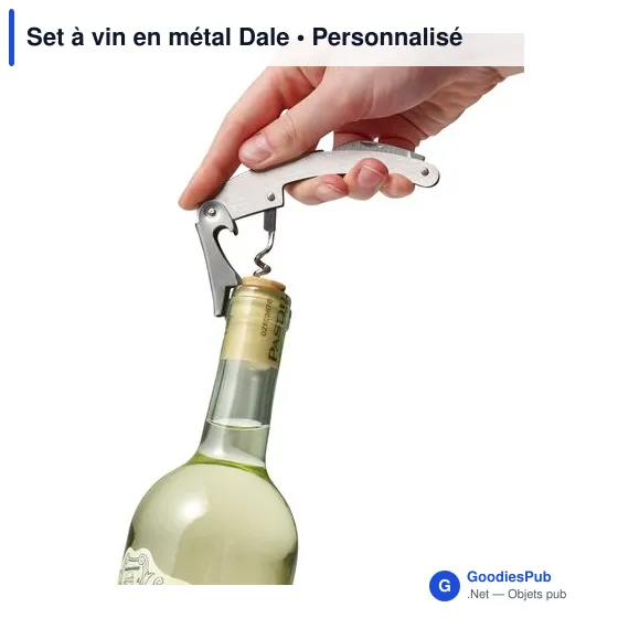 Set à vin personnalisable en métal avec logo - Dale - Image 4