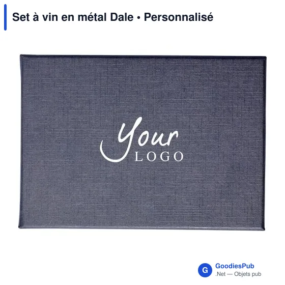 Set à vin personnalisable en métal avec logo - Dale - Image 5