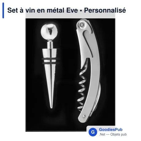 Set à vin en métal Eve