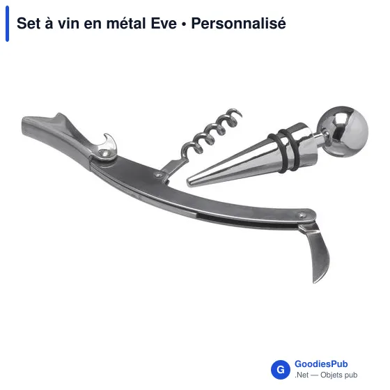 Set à vin en métal Eve - Image 2